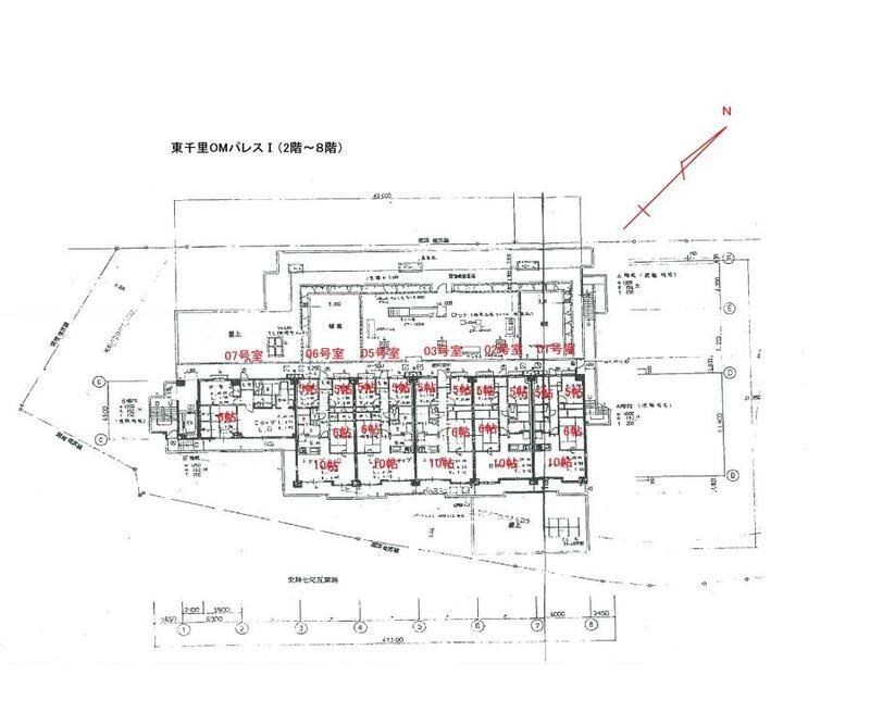 東千里ＯＭパレス１の区画図