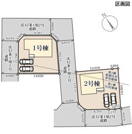 リーブルガーデン行橋市大橋1丁目第二の区画図