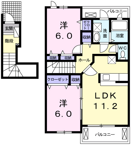 プレミアシャープの間取り