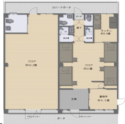 宝持プラザの間取り