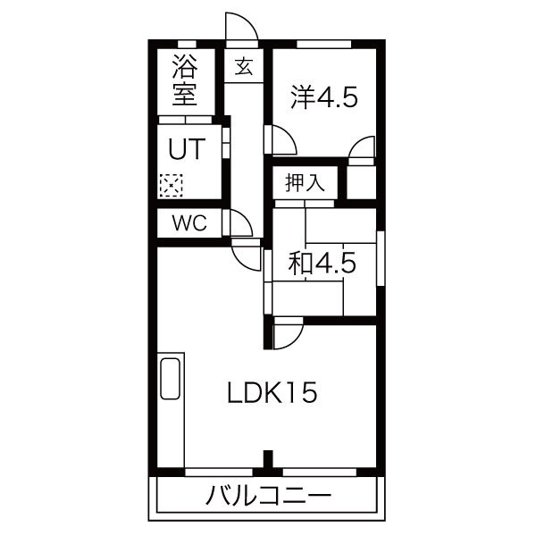 リバーサイドハイツの間取り