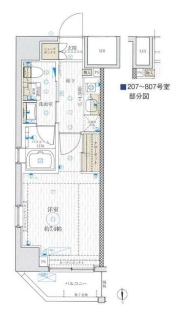 ベルグレードKAMEIDOの間取り