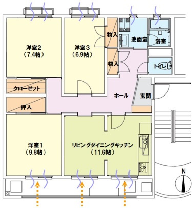 【間取り】 | コリノ洗足池