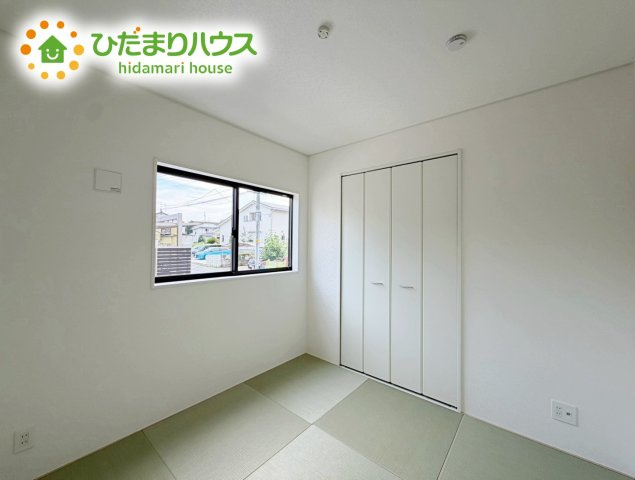 いわき市四倉町第19　新築戸建　1号棟の和室|すぐ横になれる和室は、みんなの憩いの場(*^-^*)