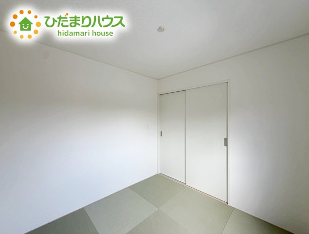 いわき市四倉町第19　新築戸建　1号棟の和室|小さなお子さまのいる方におすすめ！リビング横の和室でお子様が遊んでる様子も確認できます(^^)/