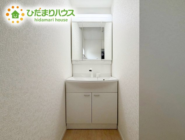 いわき市四倉町第19　新築戸建　1号棟の独立洗面台|シンプルで使い勝手の良い独立洗面台！