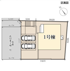 リーブルガーデン宗像市田熊第四の区画図