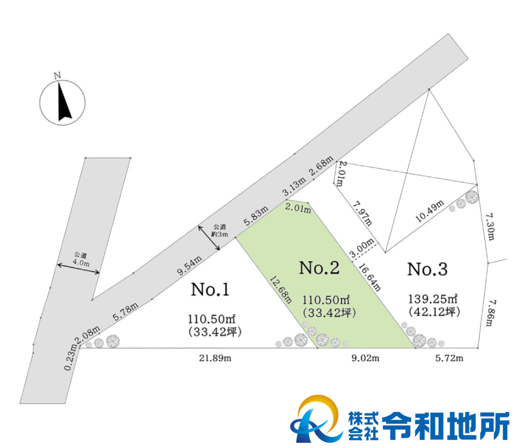 売地　茅ヶ崎市小桜町の土地図