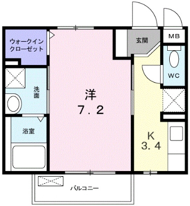アクティーフ西所沢の間取り