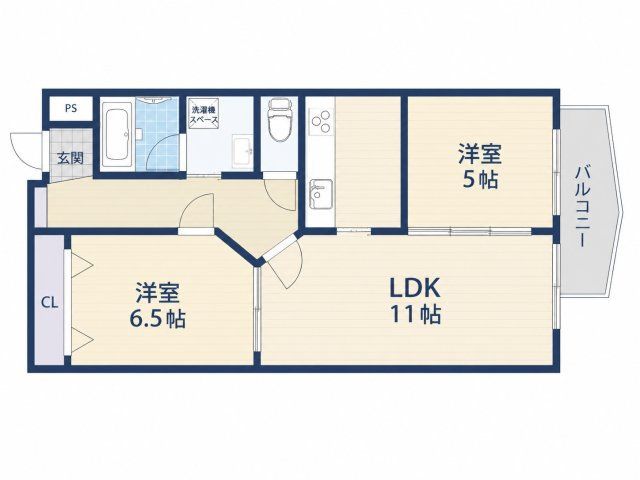 コンフィデンス西本町の間取り