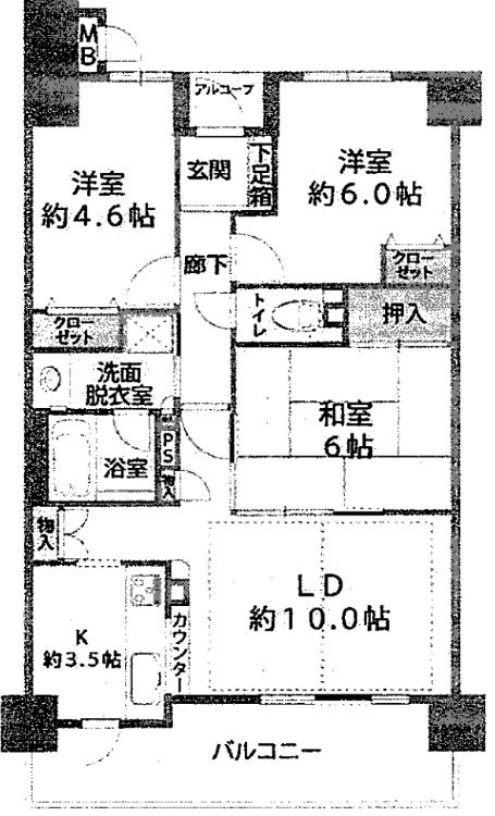 ファミール神戸熊内町の間取り
