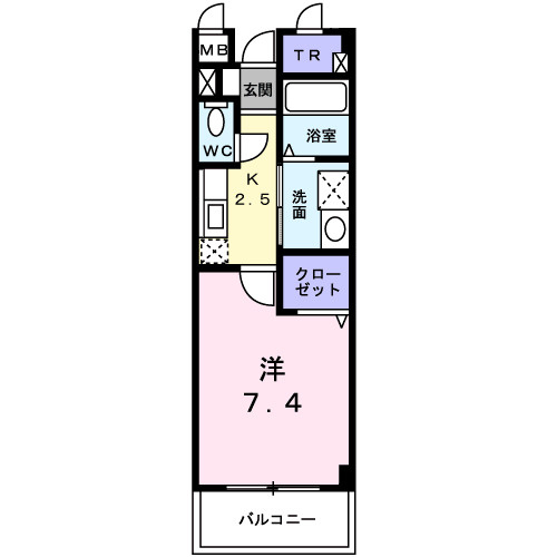 【間取り】 | シャン・ド・フルール岸和田