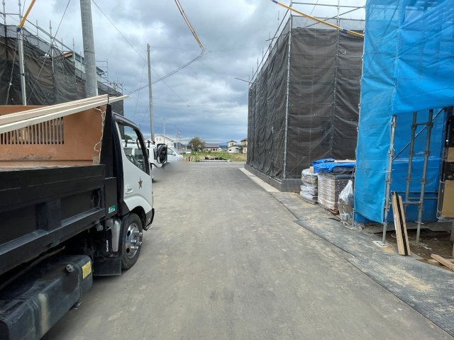 新築戸建・新築建売　安達郡大玉村大山行屋　大山小・大玉中の前面道路含む現地写真