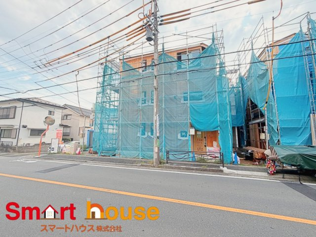 川崎市麻生区王禅寺西　新築７棟　の前面道路含む現地写真