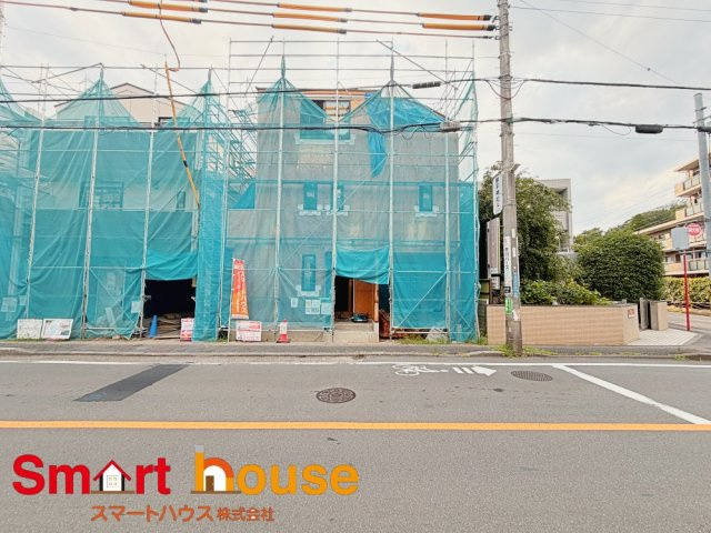 川崎市麻生区王禅寺西　新築７棟　の前面道路含む現地写真