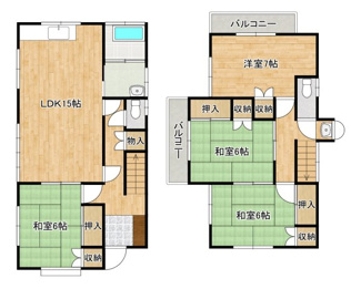 【間取り】 | 安芸郡府中町瀬戸ハイム３丁目
