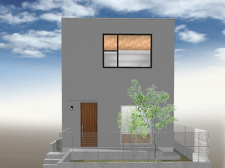 【外観パース】 | 安芸郡府中町浜田２丁目No.1 | 建築プラン例