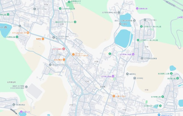 姫路市北平野　新築一戸建ての地図