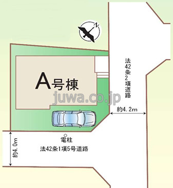 【新築分譲住宅】川越市砂の区画図