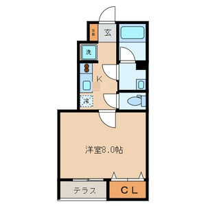 ウィッシュハイツⅡの間取り|間取りです。