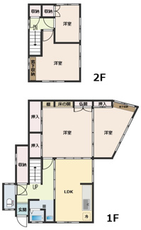 【間取り】 | 広島市南区日宇那町　収益戸建