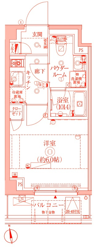 クレイシア横浜ヴェールの間取り