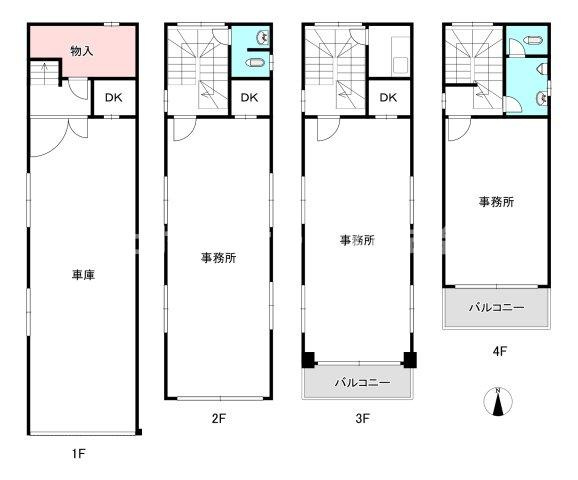 阪南町5丁目テナントビルの間取り