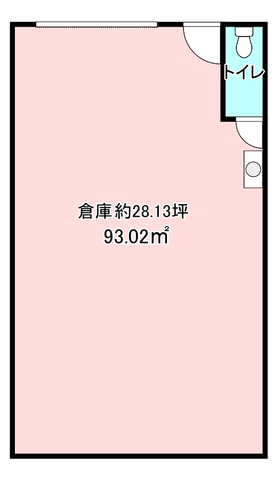 東大阪市衣摺貸し倉庫の間取り