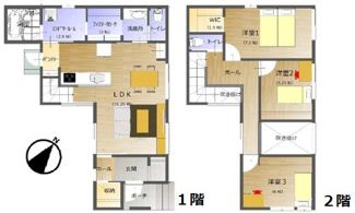 【間取り】 | 広島市西区古江東町No.D