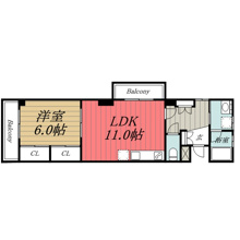 【間取り】 | プレジール弁天
