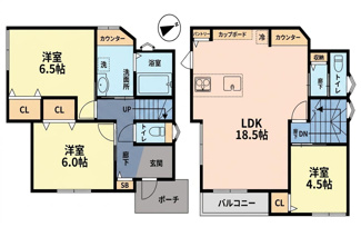 【間取り】 | 安芸郡府中町鹿籠２丁目