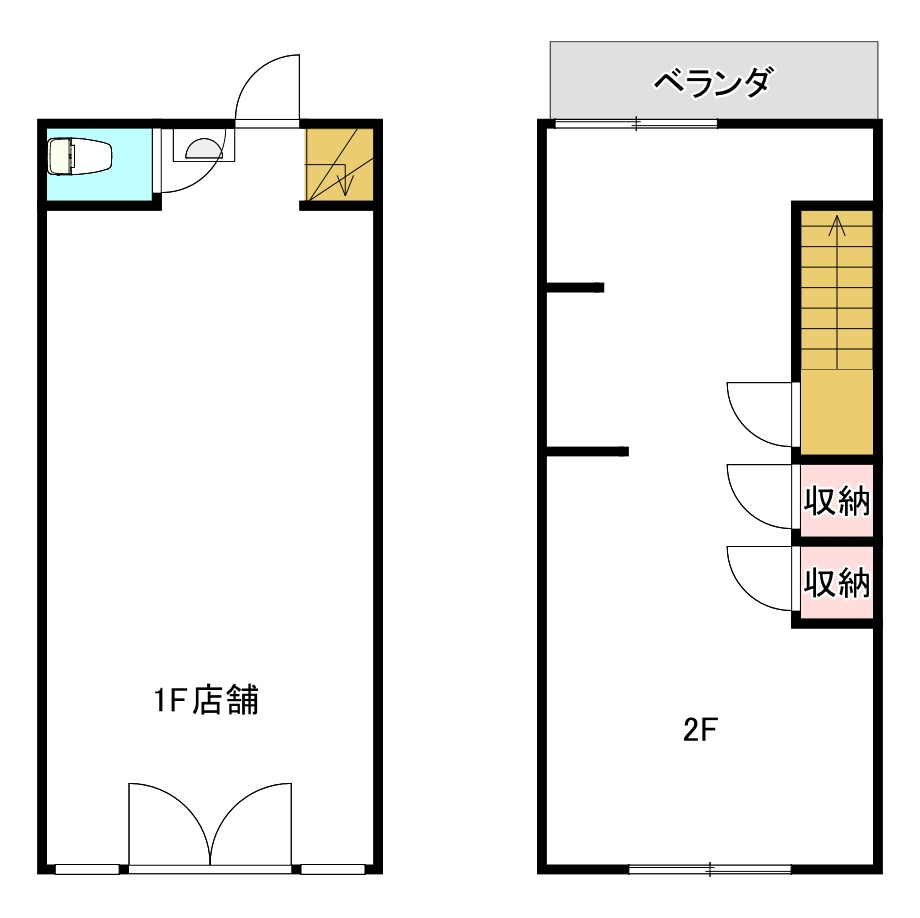野江駅前店舗の間取り