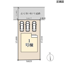 リーブルガーデン北九州市若松区宮丸第二の区画図