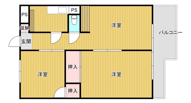 マンション白菊の間取り