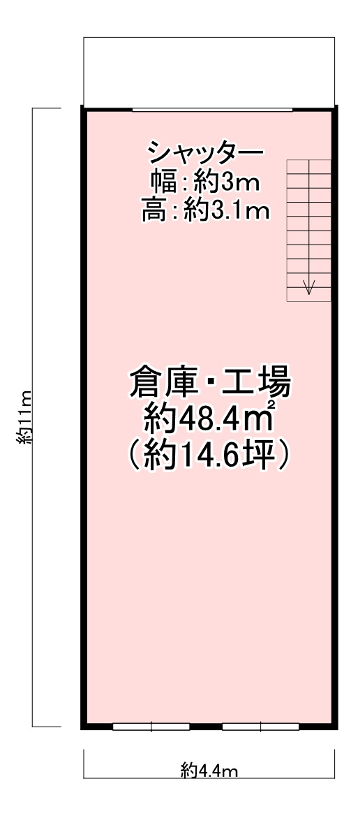 八尾工場の間取り