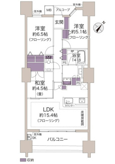 【間取り】 | ザ・パークハウス広島駅前通り