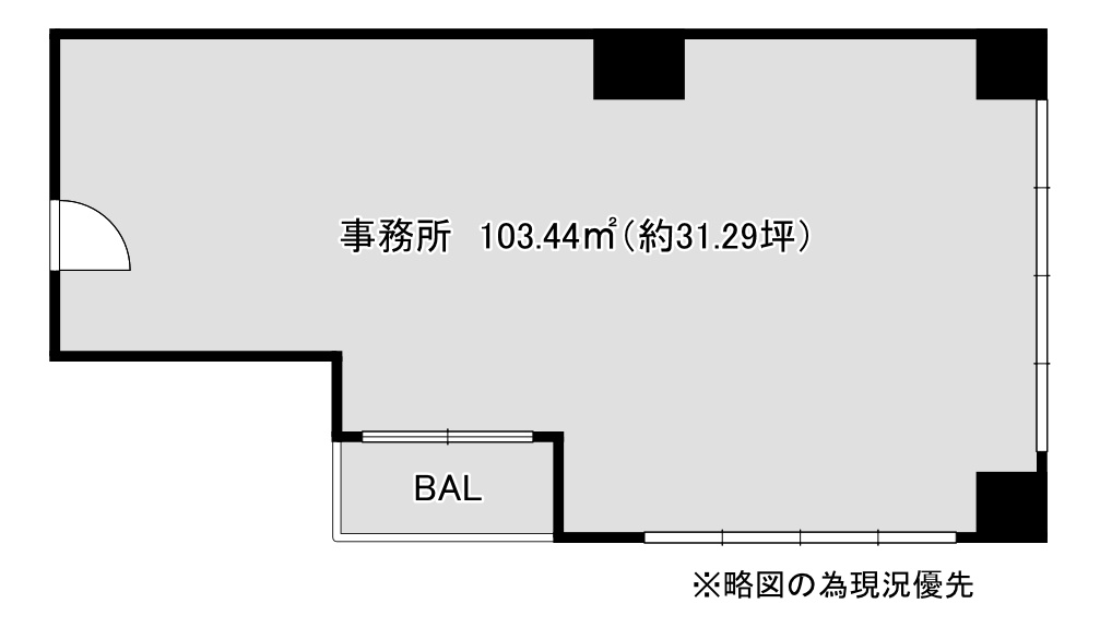 リアライズ立売堀ビル7階の間取り