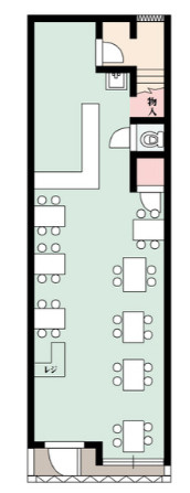 桃谷店舗1棟|1階喫茶店跡