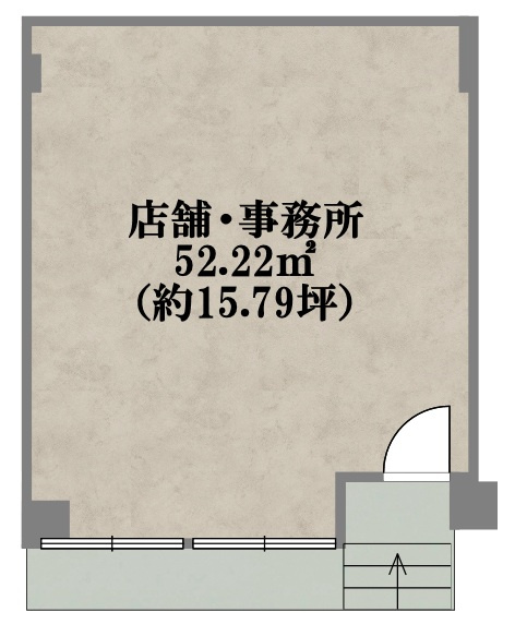 大阪市城東区蒲生１丁目の店舗事務所の間取り