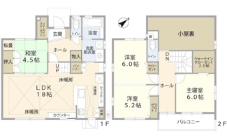 【間取り】 | 広島市安佐南区山本新町５丁目 東亜祇園ニュータウン春日野