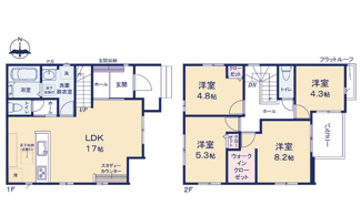 【間取り】 | 【瀬戸ハイム４】広い道と静かな街　瀬戸ハイムで心地よい毎日　笑顔が続くゆとりの家