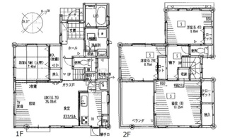 【間取り】 | 安芸郡海田町国信２丁目No.C
