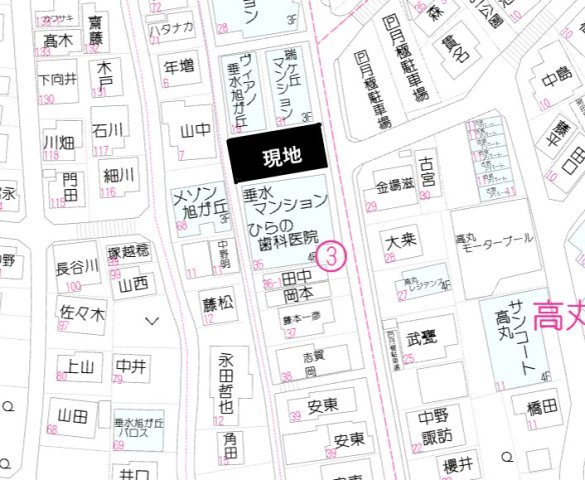 神戸市垂水区旭が丘１丁目の地図|多様化する住まいのお悩みを当社へお気軽にご相談下さい