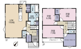 【間取り】 | 広島市安芸区中野６丁目No.2