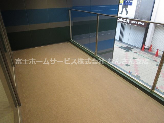 おおきにせんば心斎橋筋ビルのバルコニー