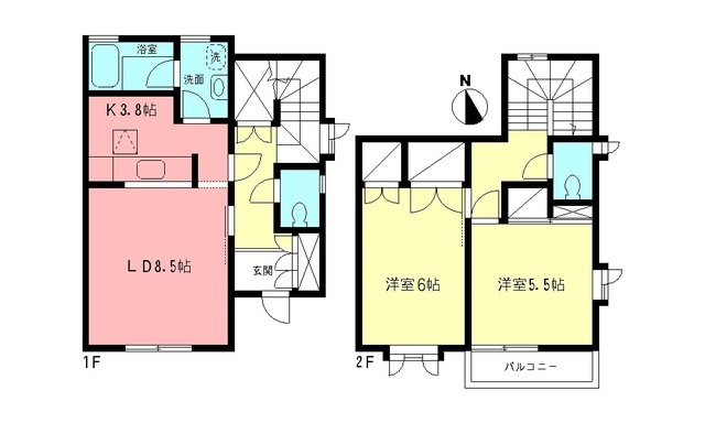 トラッドスクエアKの間取り