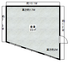 大阪市東淀川区菅原４丁目の倉庫
