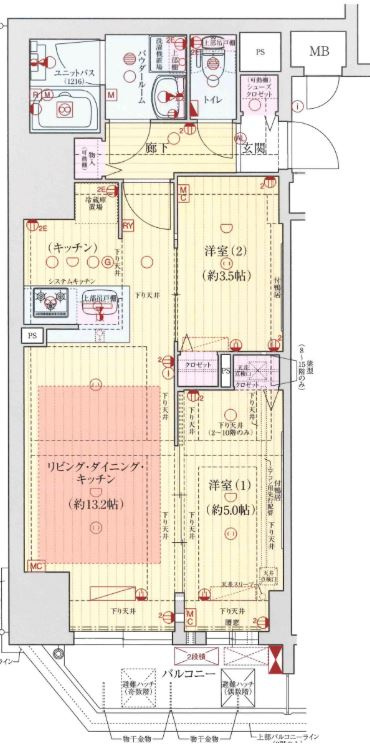 プレサンス阿波座駅前の間取り