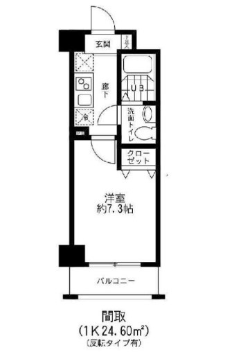 浦安市北栄３丁目のアパートの間取り