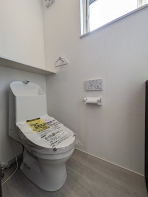 【トイレ】 | 【府中町本町２】永く住む我が家だから家族と環境に優しいオール電化の家♪ | 清潔で快適に過ごせるトイレ